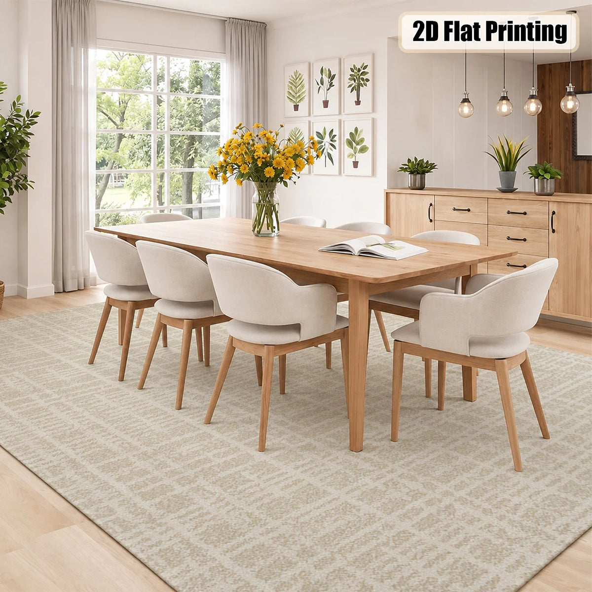 Soft Velvet Striped Area Rug With Non Slip Backing