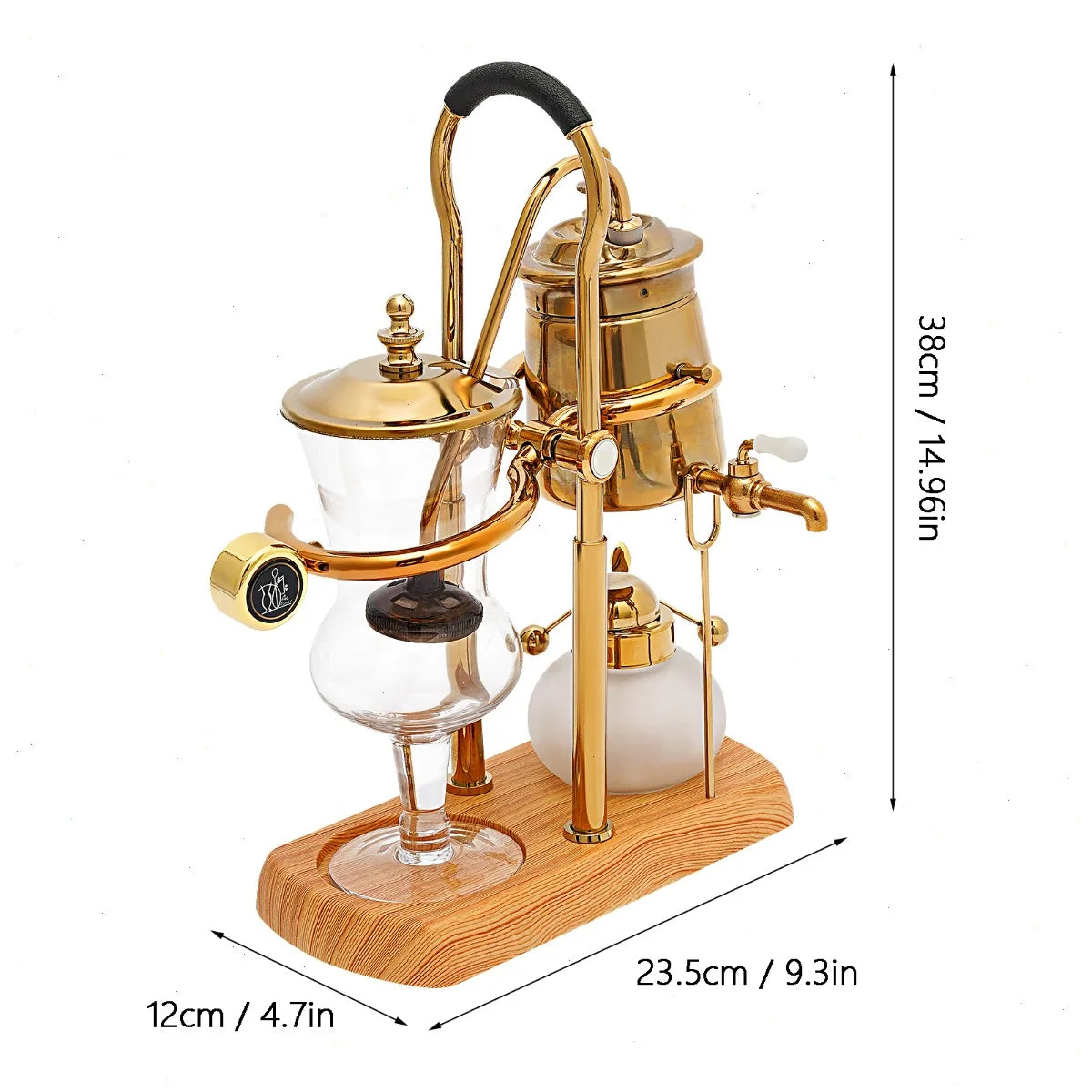 Sweetmile Borosilicate Glass Vacuum Siphon Coffee Maker Brewing Set