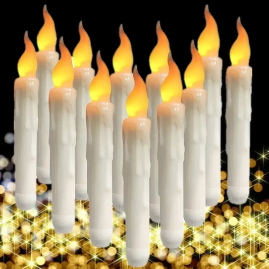 LED Flameless Taper Candles for Weddings and Home Decor