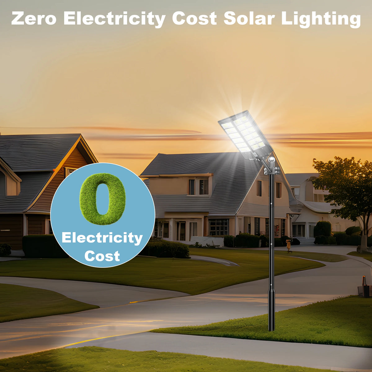 Solar LED Flood Light With Motion Sensor Remote Control