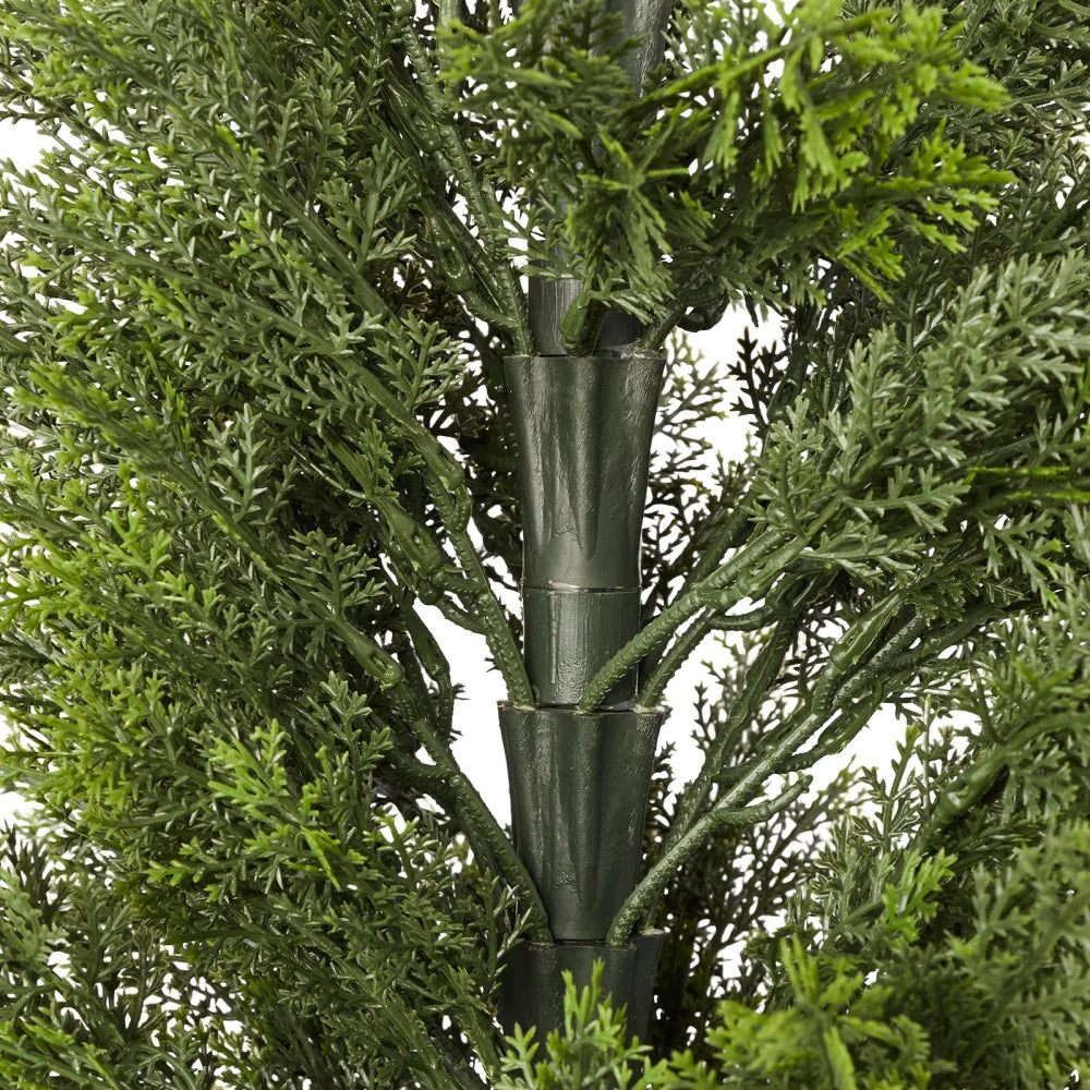 Artificial Topiary Cedar Trees Two Piece Faux Pine Plants