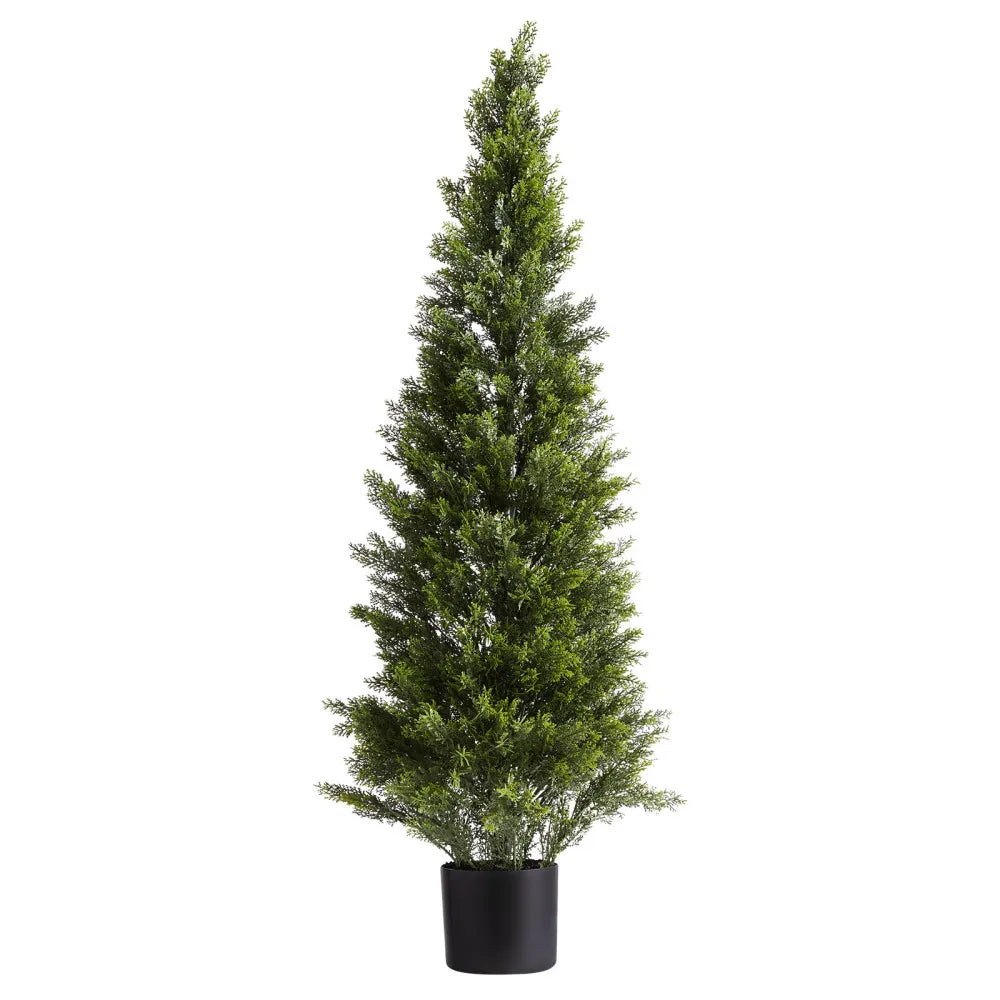 Artificial Topiary Cedar Trees Faux Pine Shrubs For Home Decor