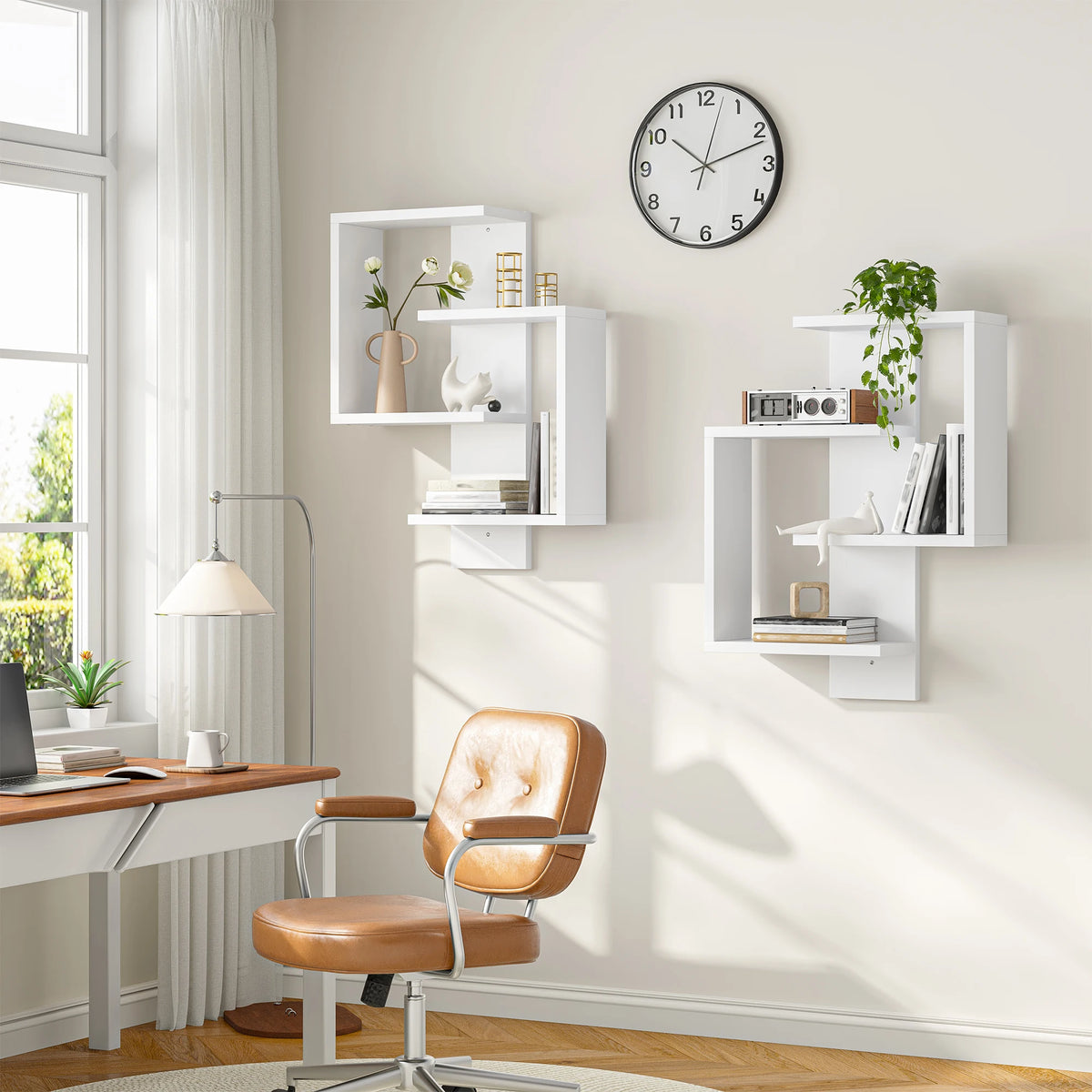 Modern Floating Wall Shelves with Hidden Brackets for Stylish Storage