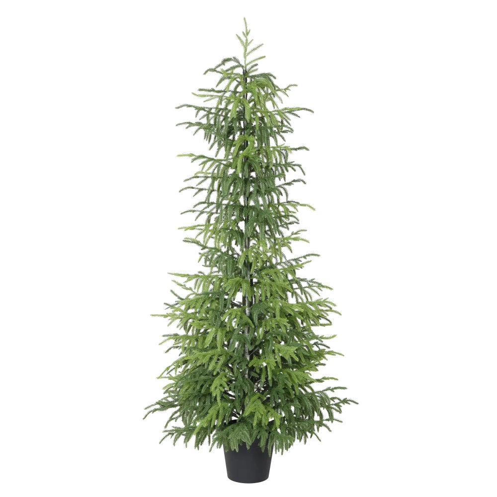 Artificial Real Touch Norfolk Pine Tree Potted Christmas Decor