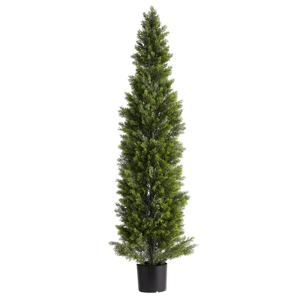 Artificial Topiary Cedar Trees Two Piece Faux Pine Plants