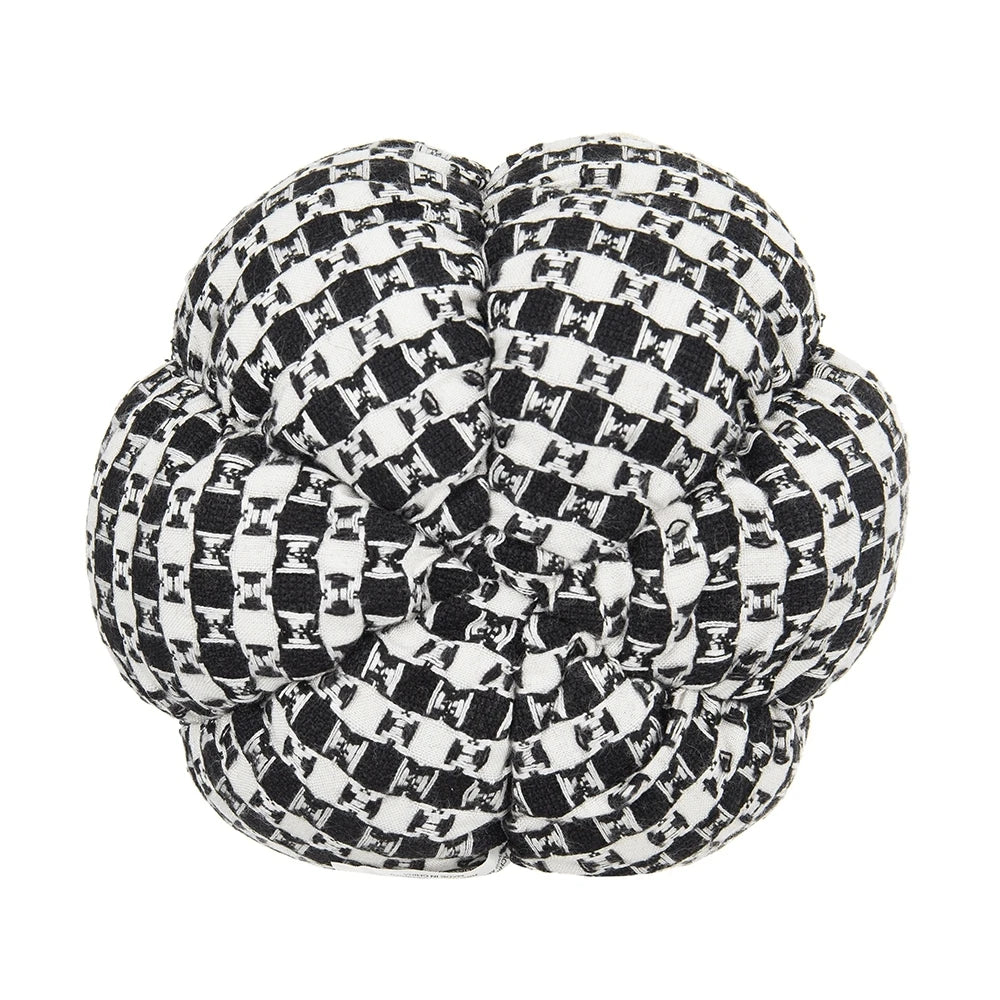 Fabric Plaid Pumpkin Decorations Set of 2 for Halloween Holiday