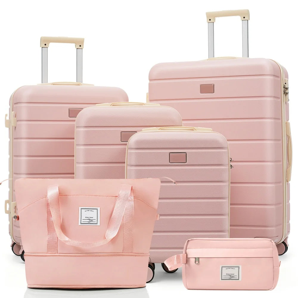 Hardside Luggage Set With TSA Lock And Travel Duffel