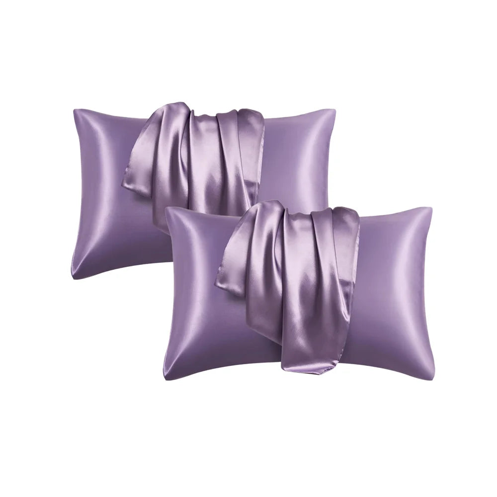 100% Silk Pillowcase Pillow Cover Silky Satin Hair Beauty Pillowcase Comfortable Pillow Case Home Decor Pillow Covers.