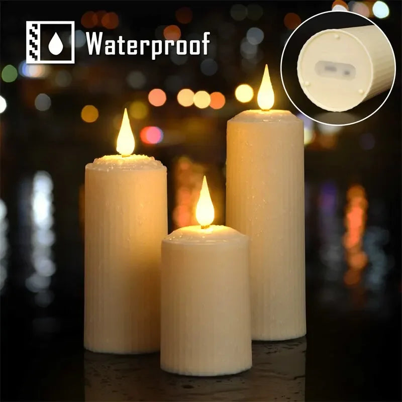 XMSJ Remote Control Rechargeable Flameless LED Tealight Candles