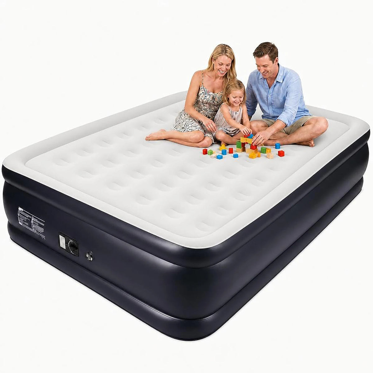 HiMISS Raised Air Mattress With Built In Pump Honeycomb Support