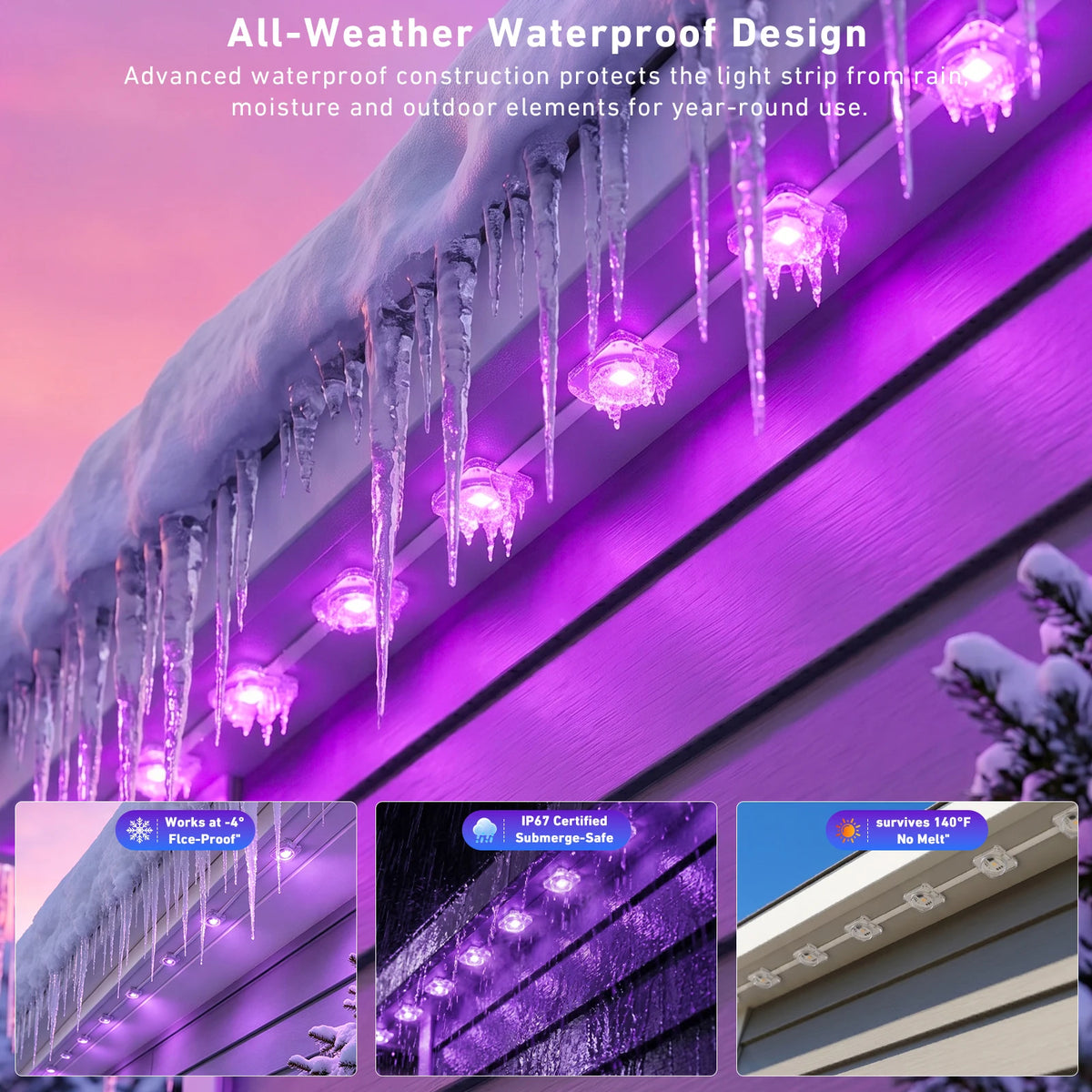 AILBTON Permanent Outdoor Smart Eaves Lights With Music Sync