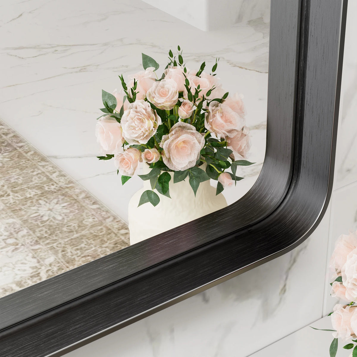 JHK Modern Metal Framed Wall Mirror For Living Room