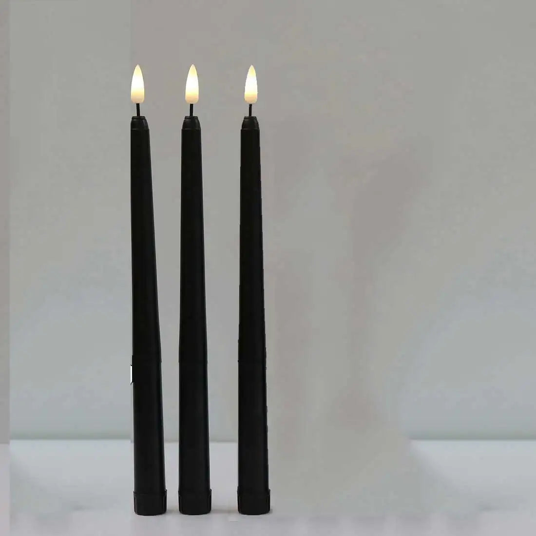 Flameless LED Taper Candles With Realistic Flickering Halloween Glow