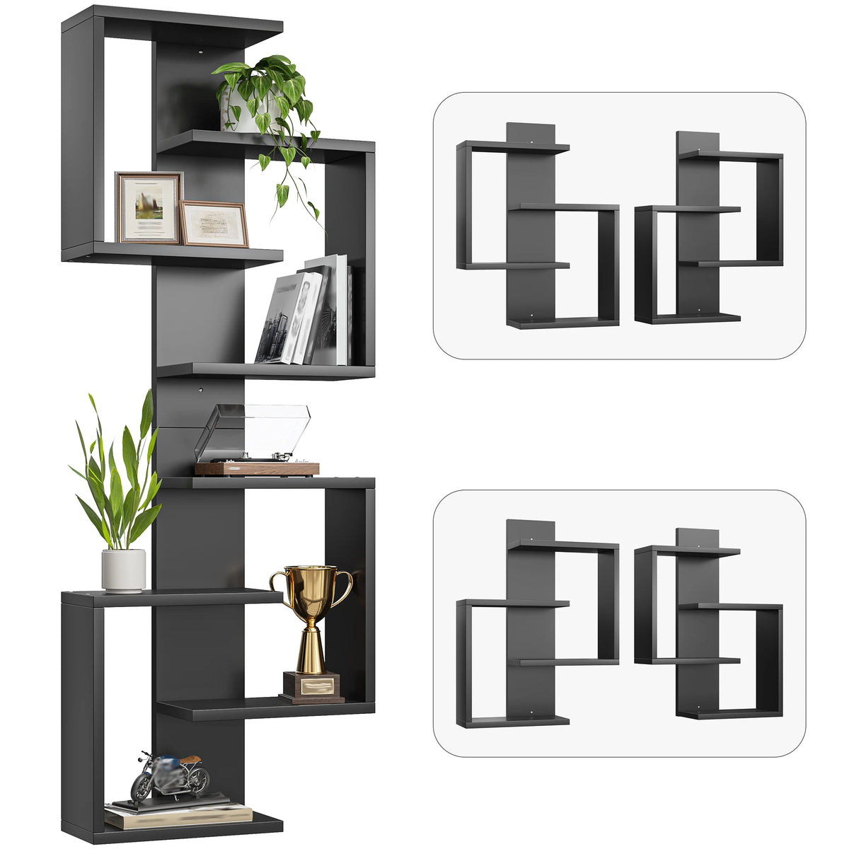 Modern Floating Wall Shelves with Hidden Brackets for Stylish Storage