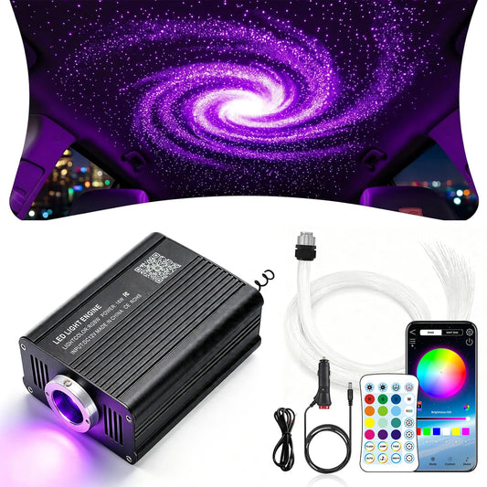 VASTFIRE RGBW Fiber Optic Star Ceiling Light Kit Music Sync