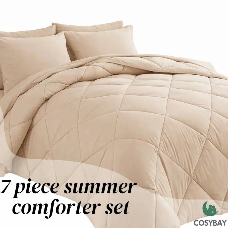 Reversible Microfiber Comforter Set With Soft All Season Bedding