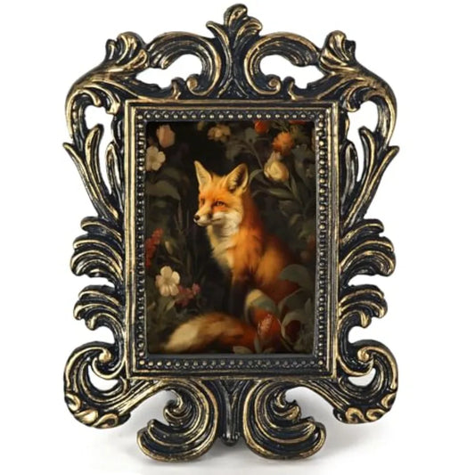 Vintage Ornate Floral Picture Frame Magnet For Farmhouse Decor