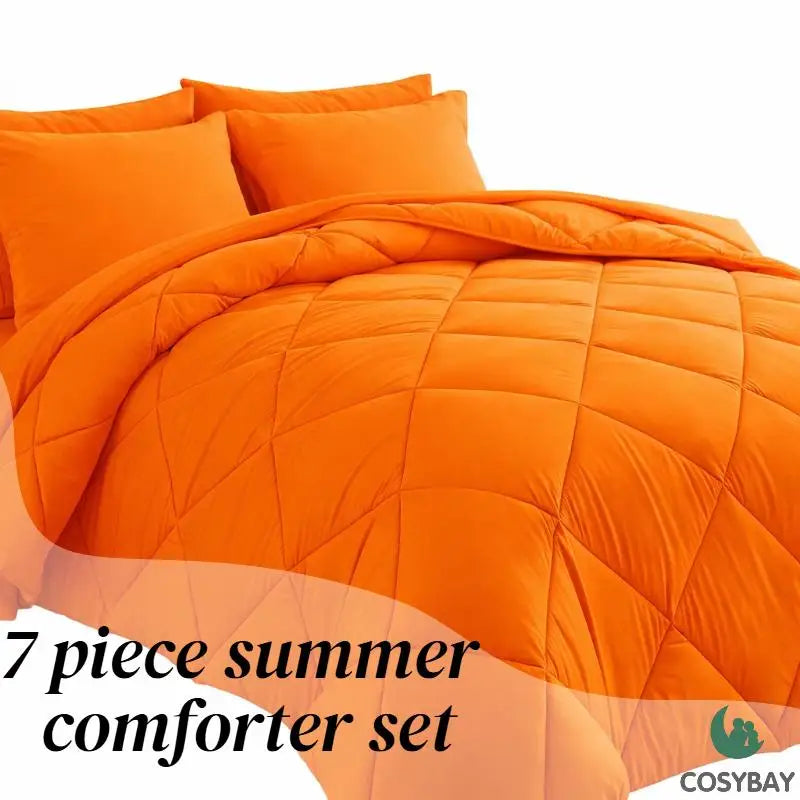 Reversible Microfiber Comforter Set With Soft All Season Bedding