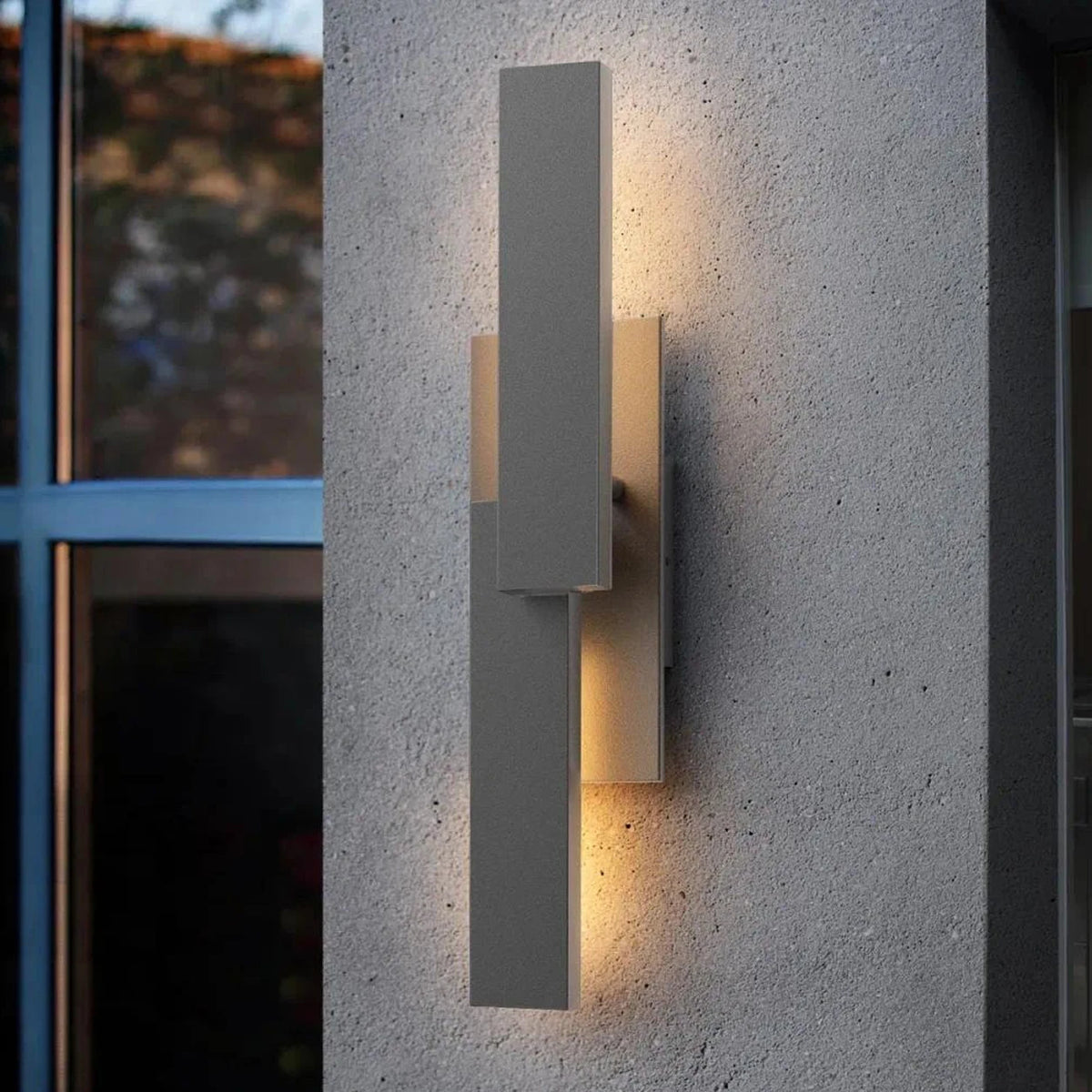 Dimmable LED Smart Outdoor Aluminum Wall Light Fixture