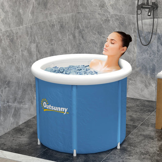 Portable Cold Plunge Tub With Thermo Lid For Athlete Recovery