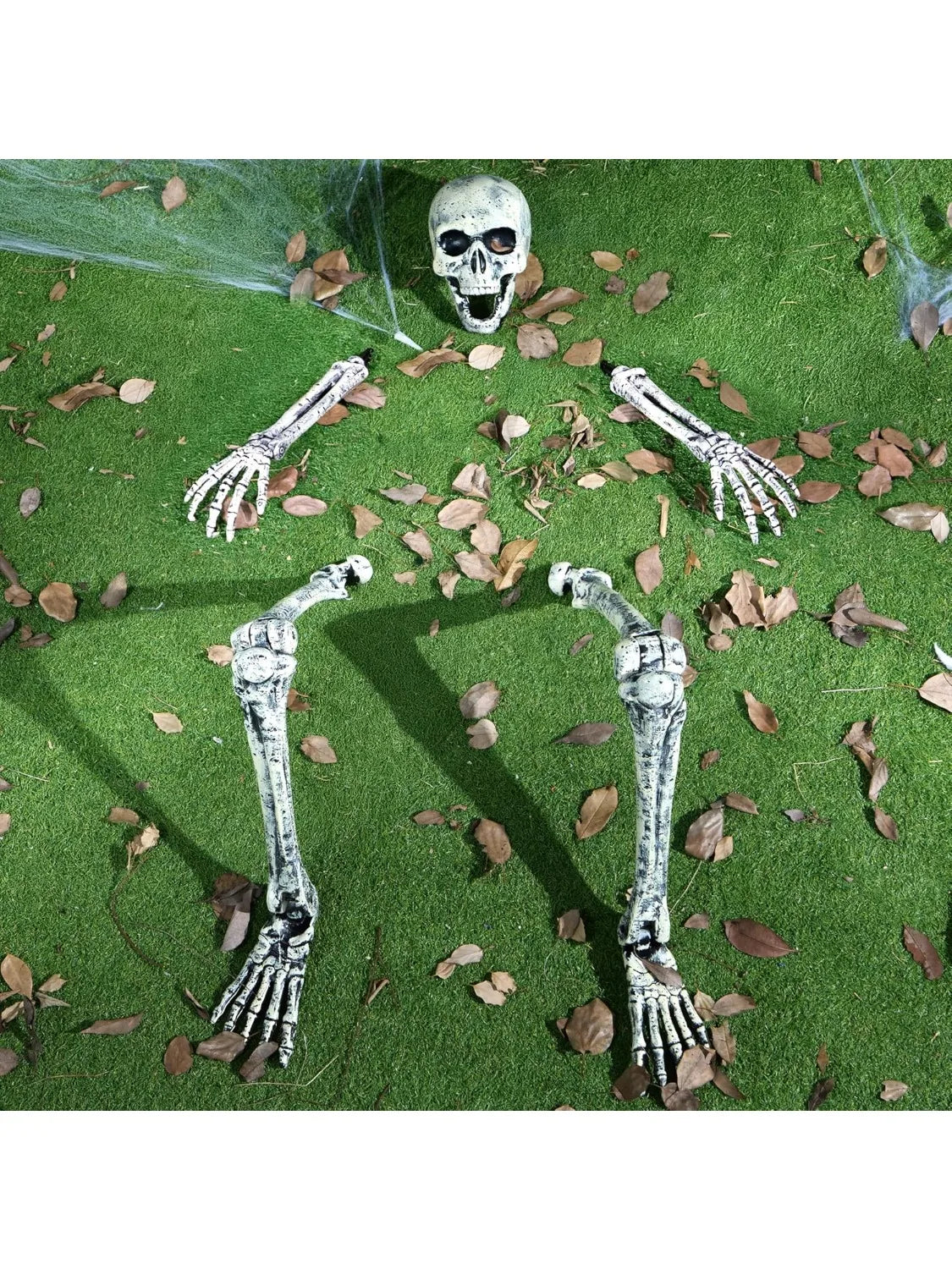 Halloween Skeleton Yard Stakes Outdoor Graveyard Decorations Set