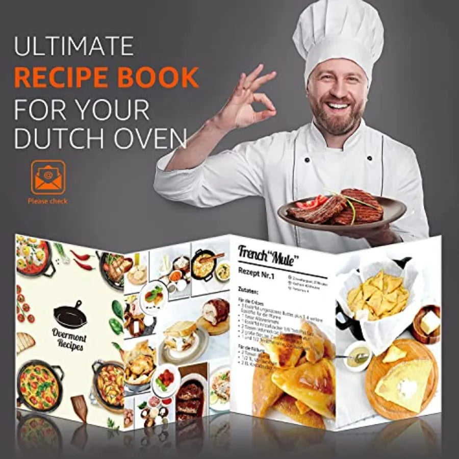 Pre Seasoned Cast Iron Skillet With Lid And Dutch Oven