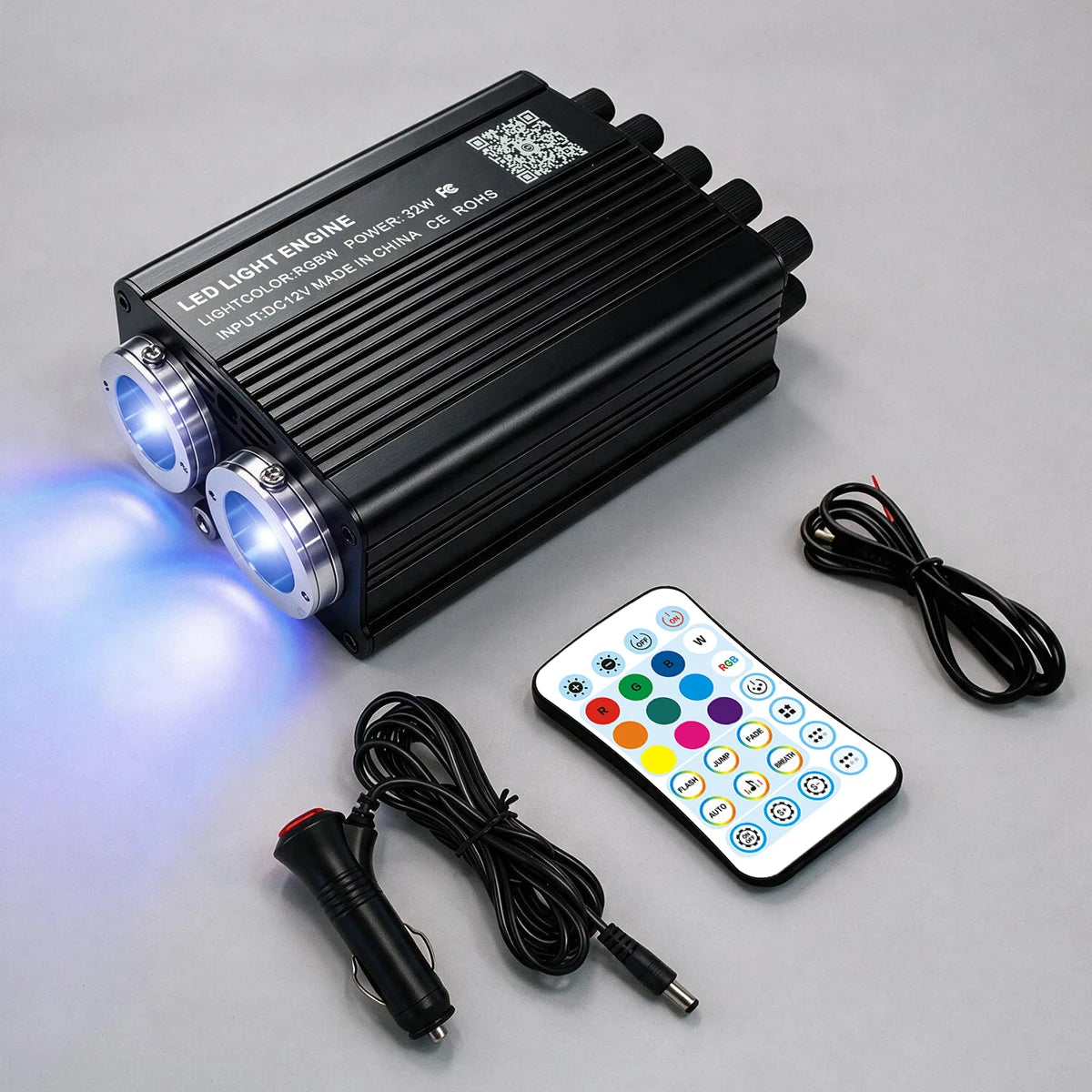 BRIVULGENT RGBW Fiber Optic Star Ceiling Light Kit for Cars