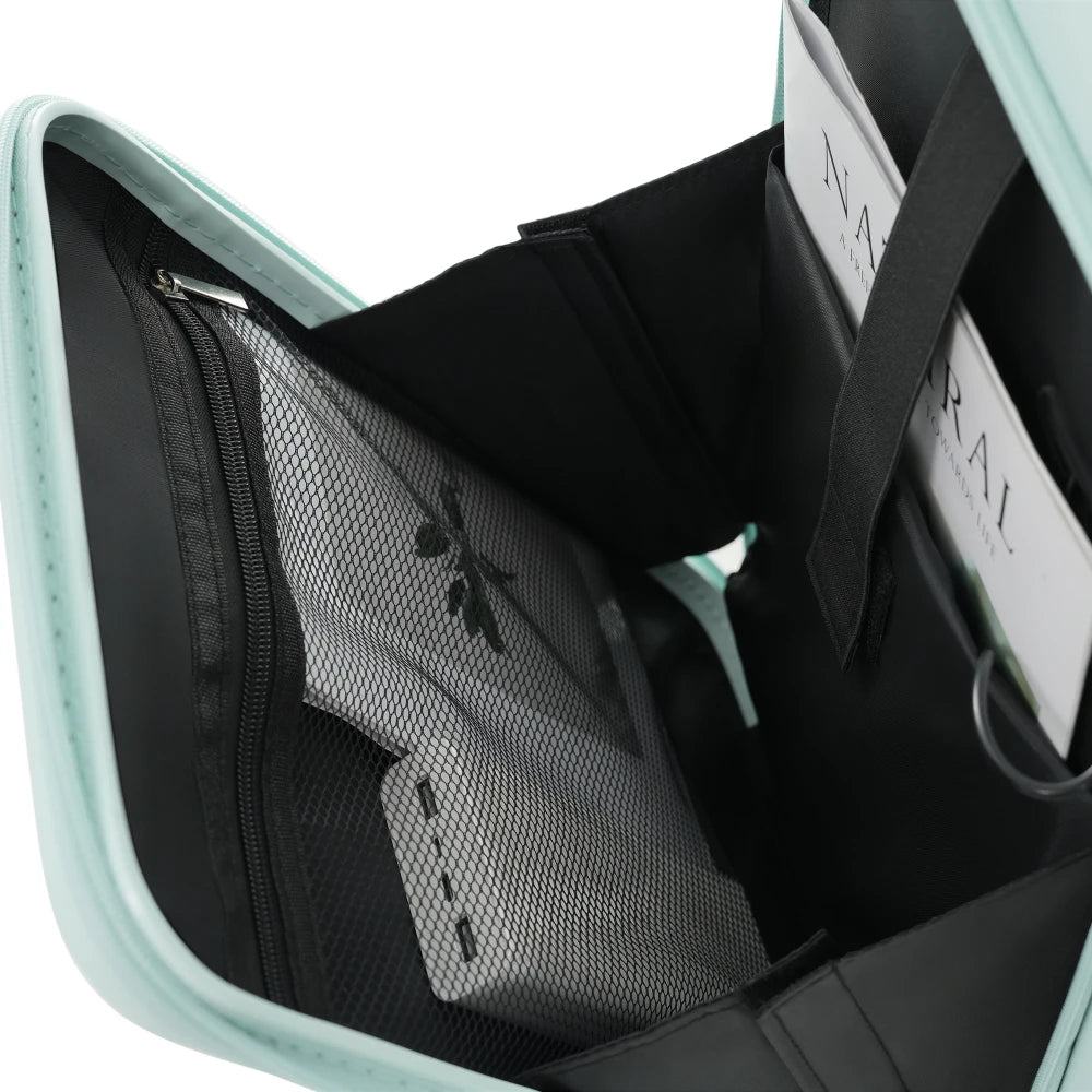Expandable Carry On Luggage Travel Bag Set With USB Port