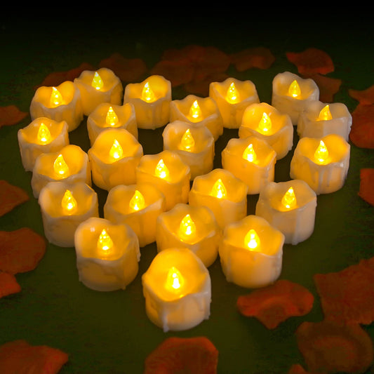 Realistic Flickering Flameless LED Votive Candles for Home Decor