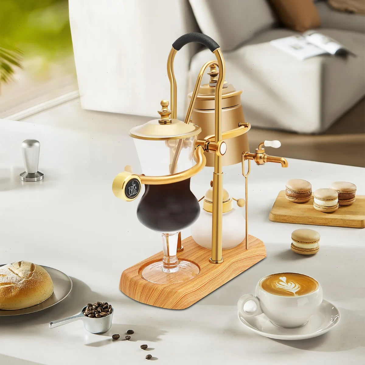 Sweetmile Borosilicate Glass Vacuum Siphon Coffee Maker Brewing Set