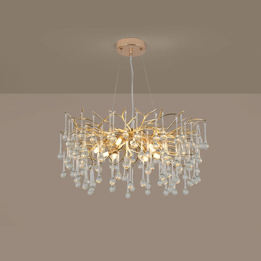 GreeLustr Crystal Branch Ceiling Chandelier For Elegant Home Lighting