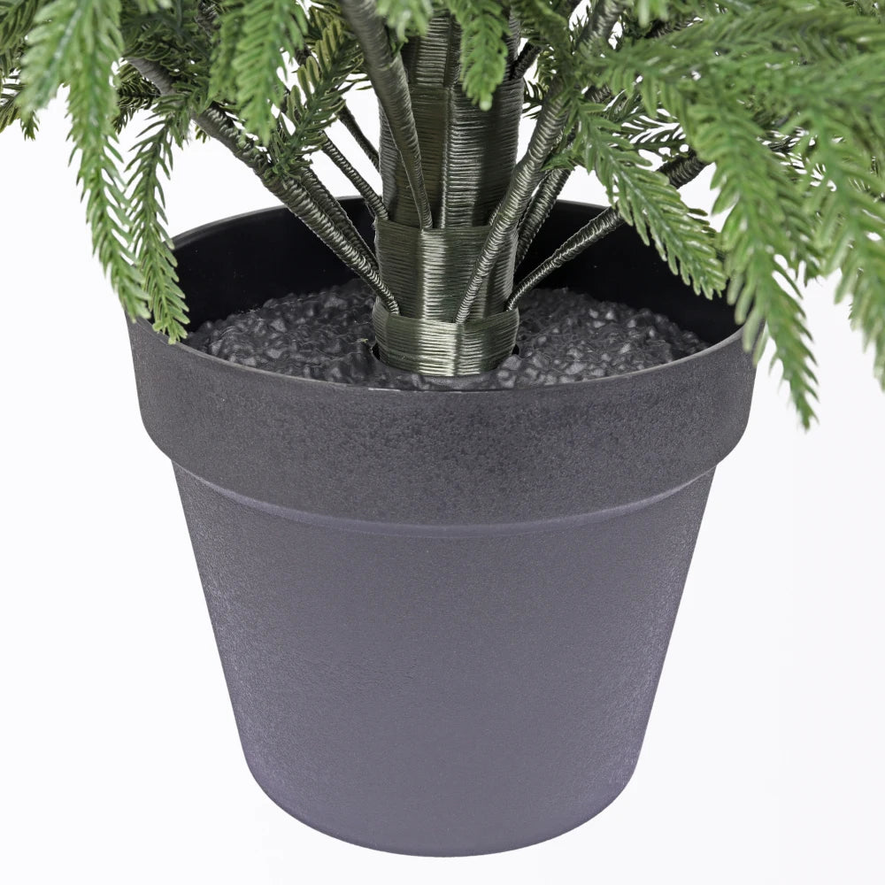 Artificial Real Touch Norfolk Pine Tree Potted Christmas Decor