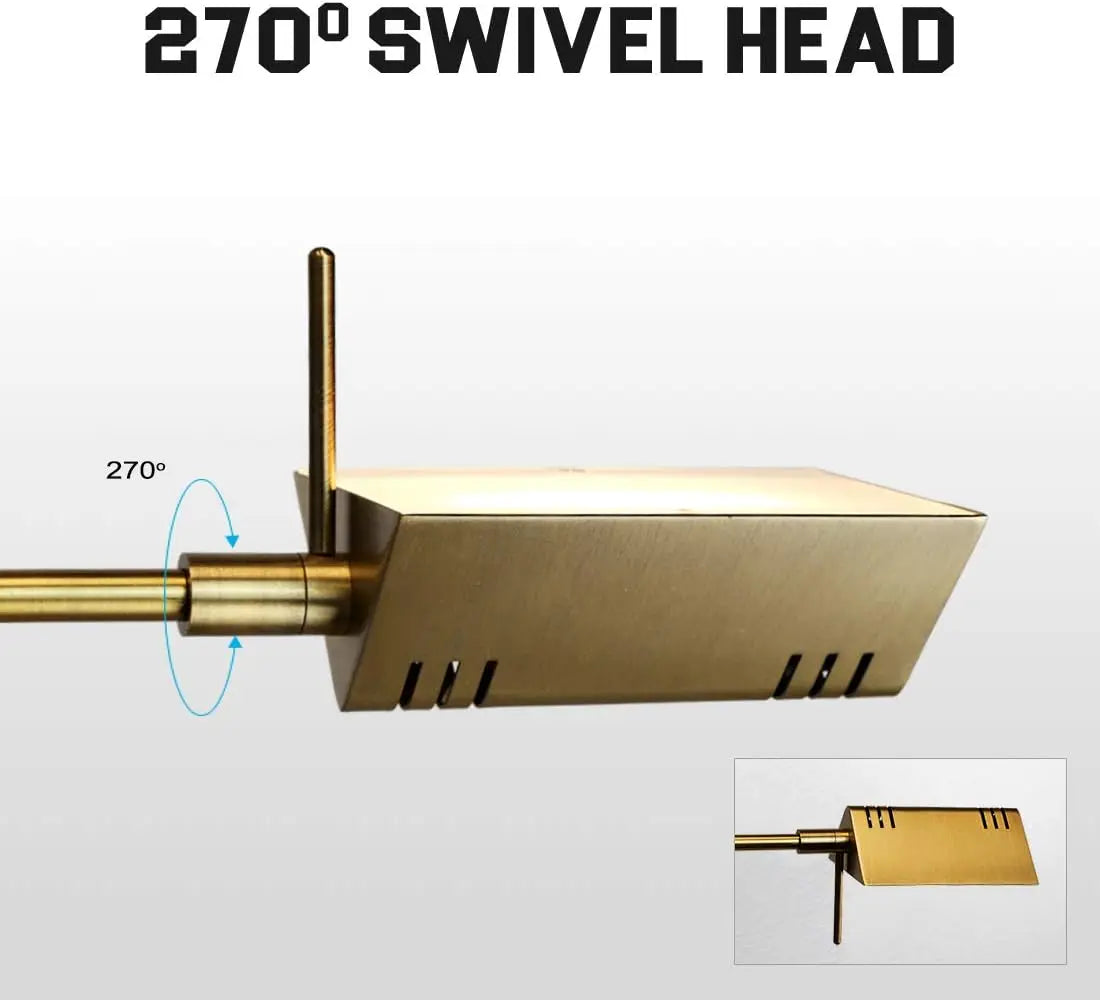Adjustable Dimmable LED Pharmacy Floor Lamp With Swing Arms