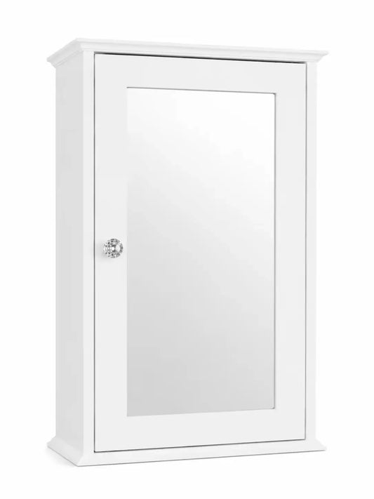 Mirrored Medicine Cabinet With Adjustable Shelves And Locking Door