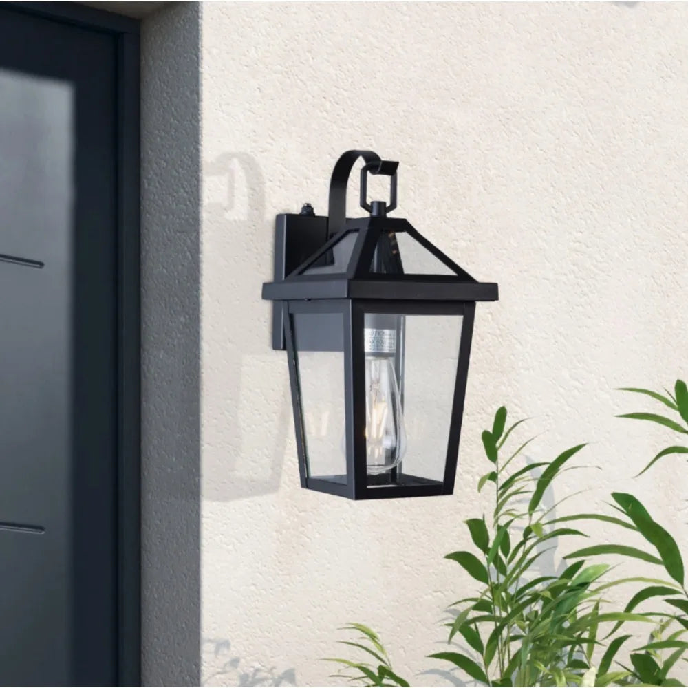 Dusk to Dawn Waterproof Outdoor Wall Light With Tempered Glass
