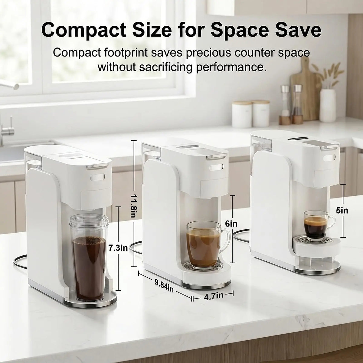 Four In One Hot And Iced Coffee Maker With Espresso Options