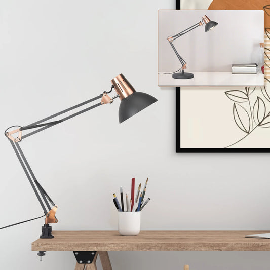 Adjustable Metal Architect Desk Lamp With Swivel Arm And Switch