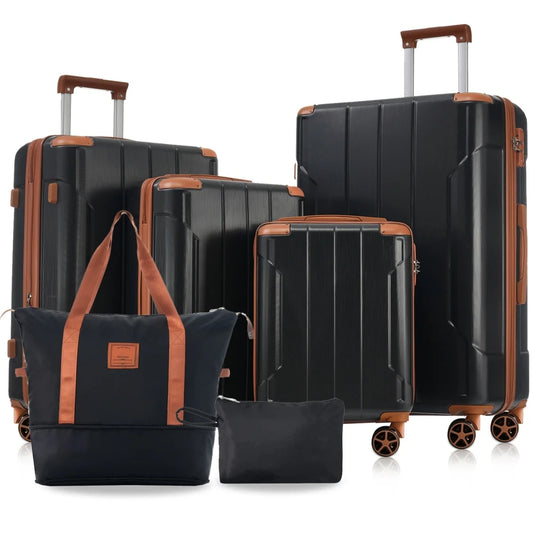 Expandable Hardshell Luggage Set With Spinner Wheels And TSA Lock