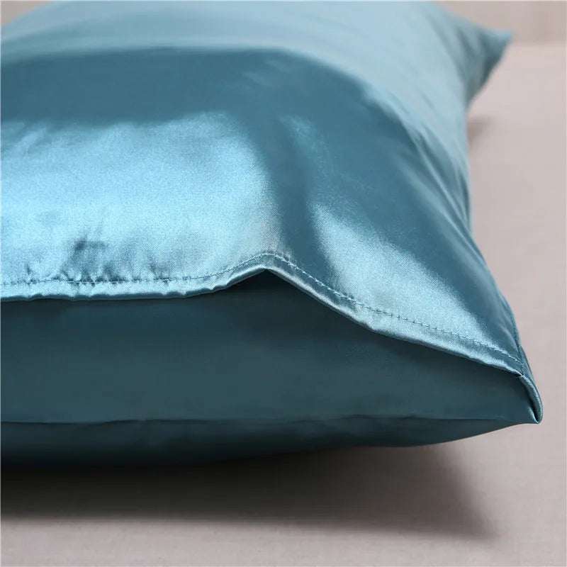 100% Silk Pillowcase Pillow Cover Silky Satin Hair Beauty Pillowcase Comfortable Pillow Case Home Decor Pillow Covers.