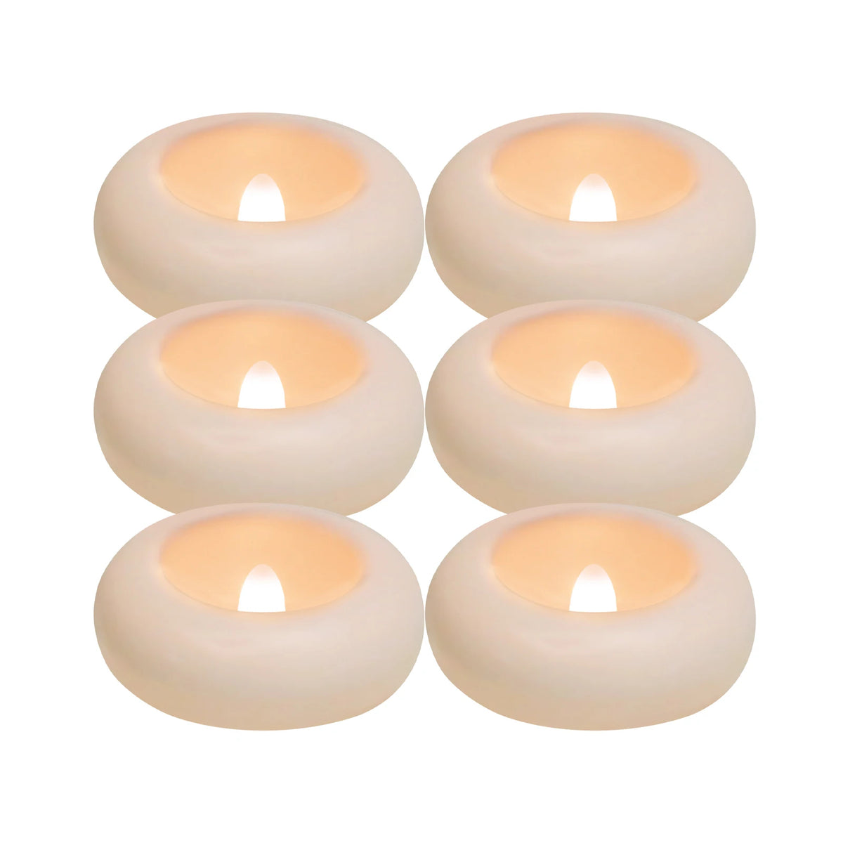 6/24 Pack Waterproof Flameless Floating Candles Bulk LED Tea Lights Water-Activated Flickering for Wedding Centerpieces Vases Parties and Home Decor