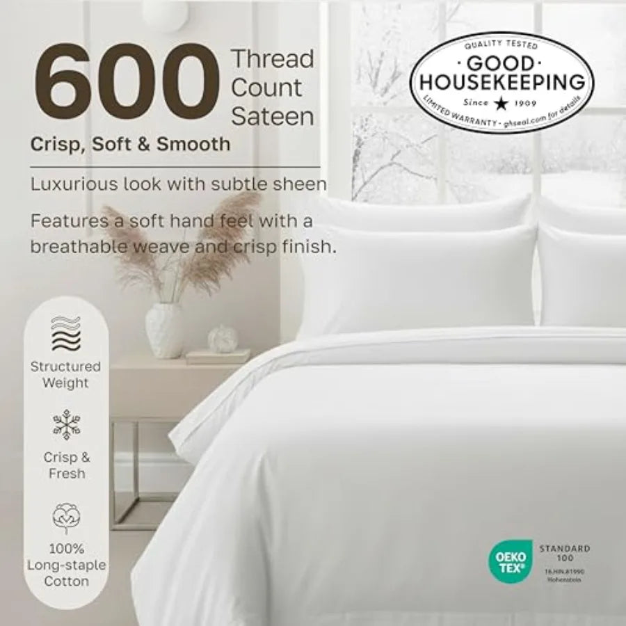Soft Deep Pocket Fitted Sheet With Smooth Sateen Weave