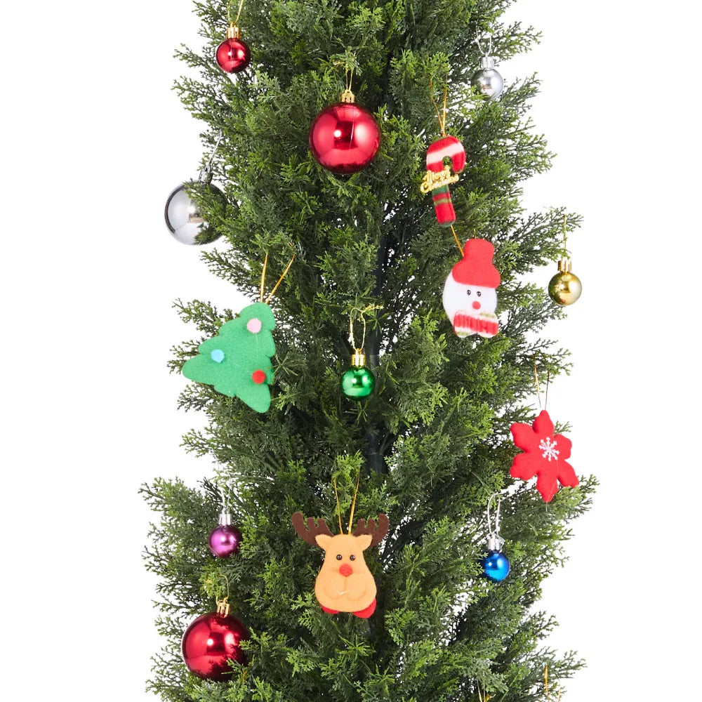 Artificial Topiary Cedar Trees Two Piece Faux Pine Plants