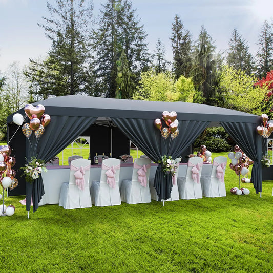 HiMISS Commercial Pop Up Canopy Tent With Six Removable Sidewalls
