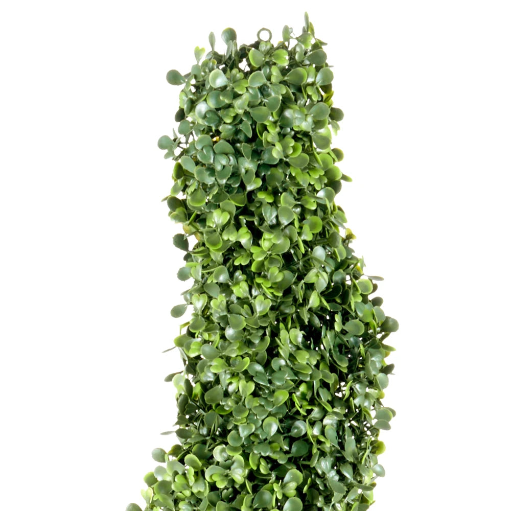 Artificial Boxwood Spiral Topiary Plants With Replacement Leaves