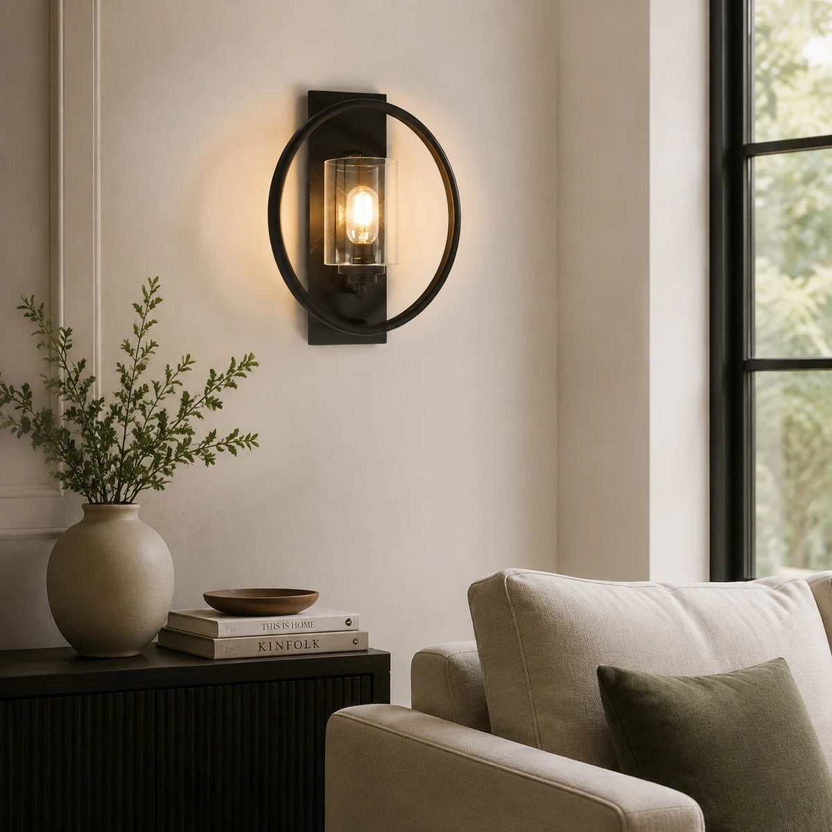 Dimmable Outdoor Wall Sconces Set of Two for Home Lighting