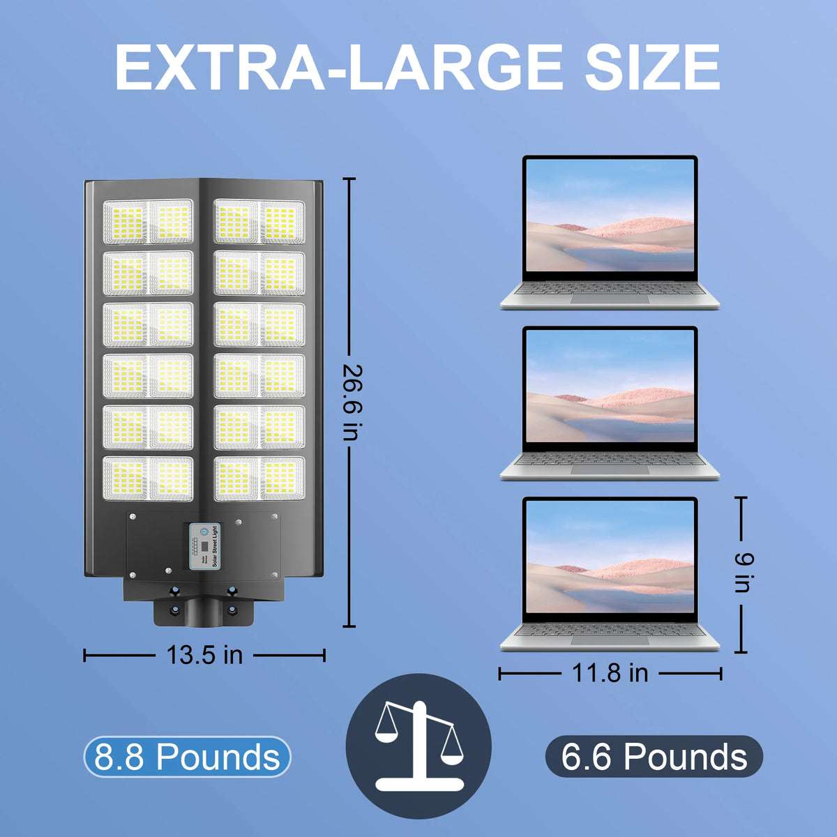 Solar LED Flood Light With Motion Sensor Remote Control