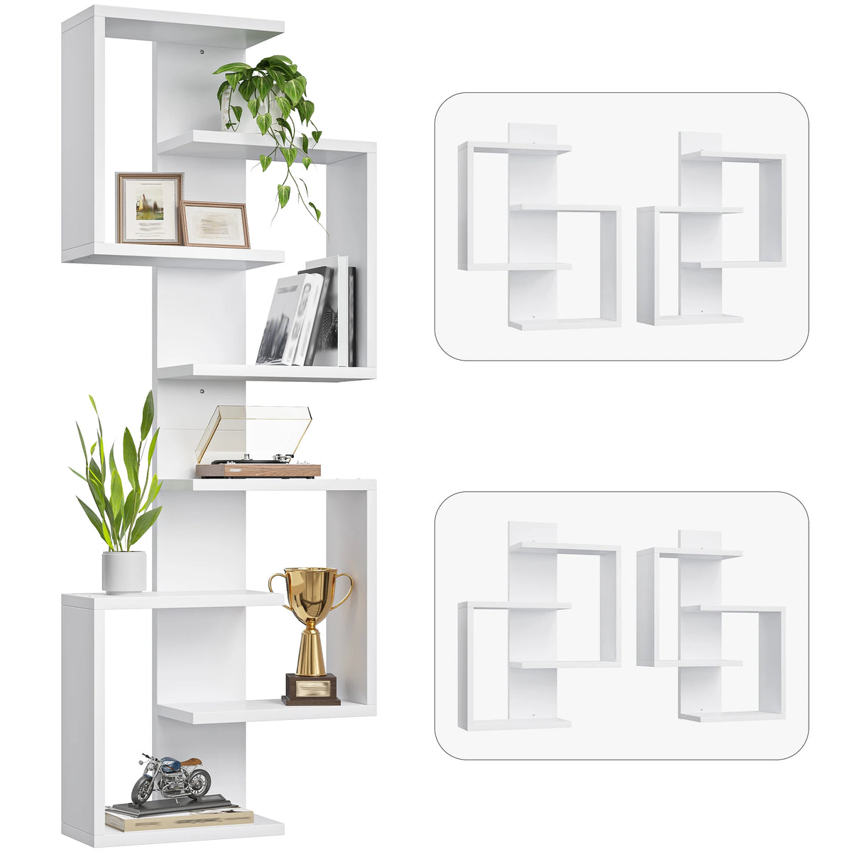 Modern Floating Wall Shelves with Hidden Brackets for Stylish Storage