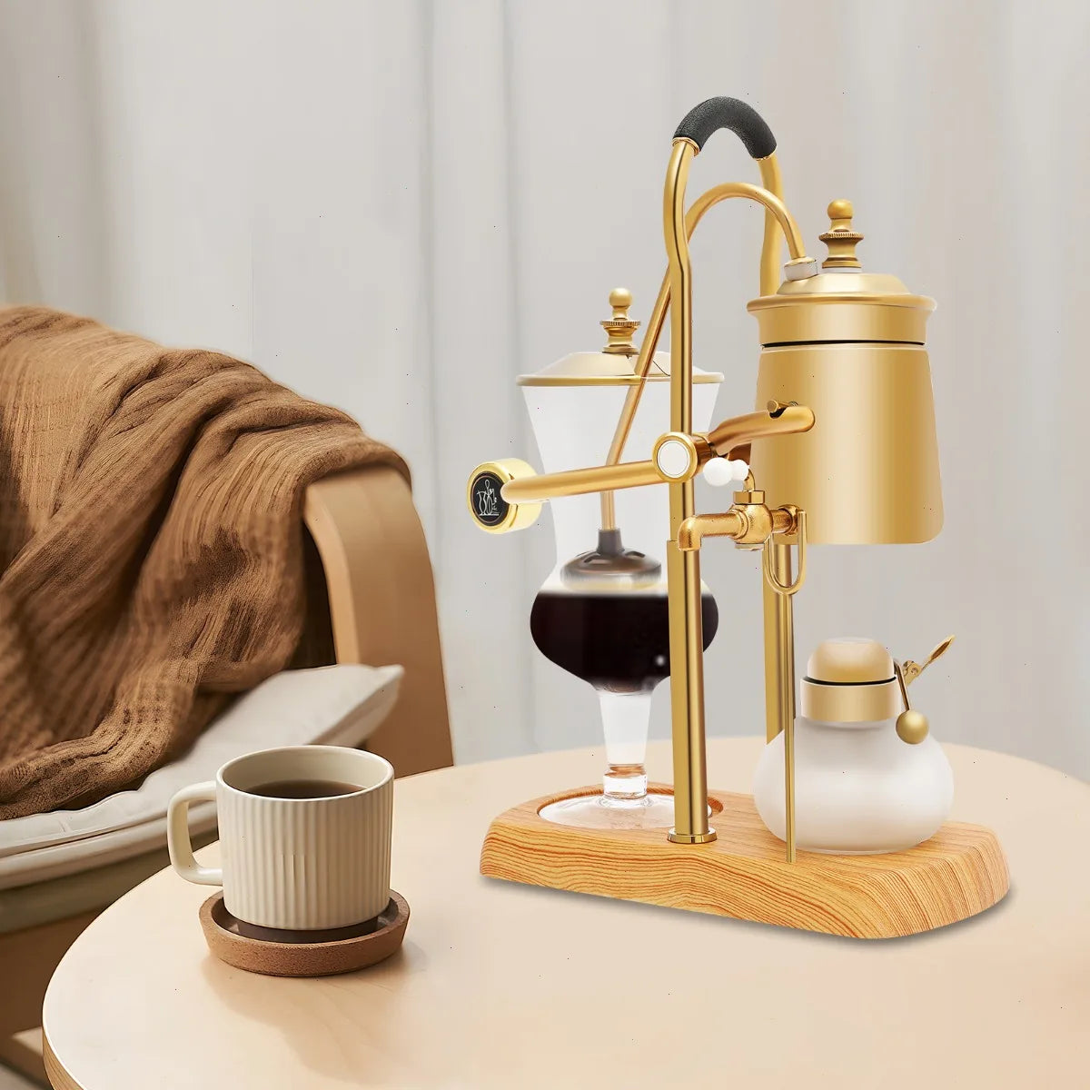 Sweetmile Borosilicate Glass Vacuum Siphon Coffee Maker Brewing Set