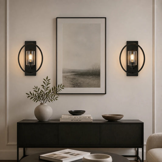 Dimmable Outdoor Wall Sconces Set of Two for Home Lighting